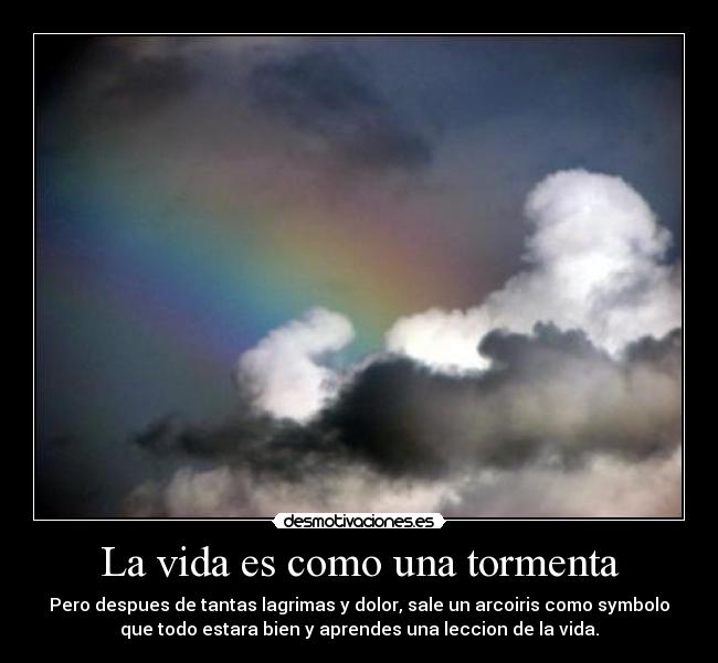 carteles vida vida como una tormenta desmotivaciones
