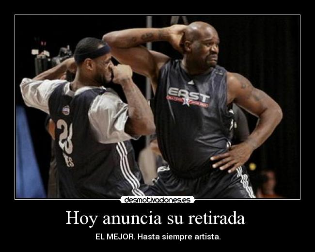 Hoy anuncia su retirada - EL MEJOR. Hasta siempre artista.