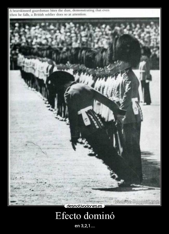 Efecto dominó - en 3,2,1....