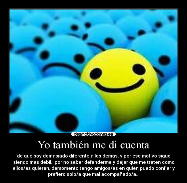 Yo también me di cuenta -