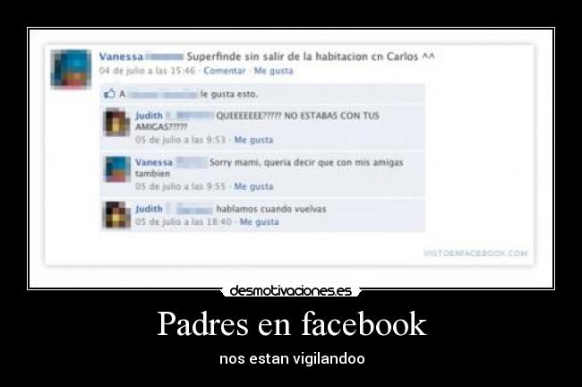Padres en facebook - 