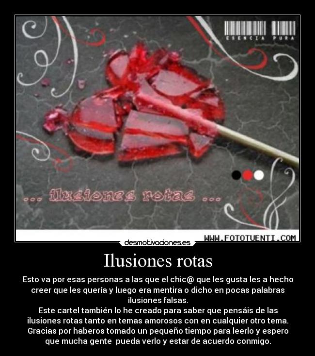 Ilusiones rotas -