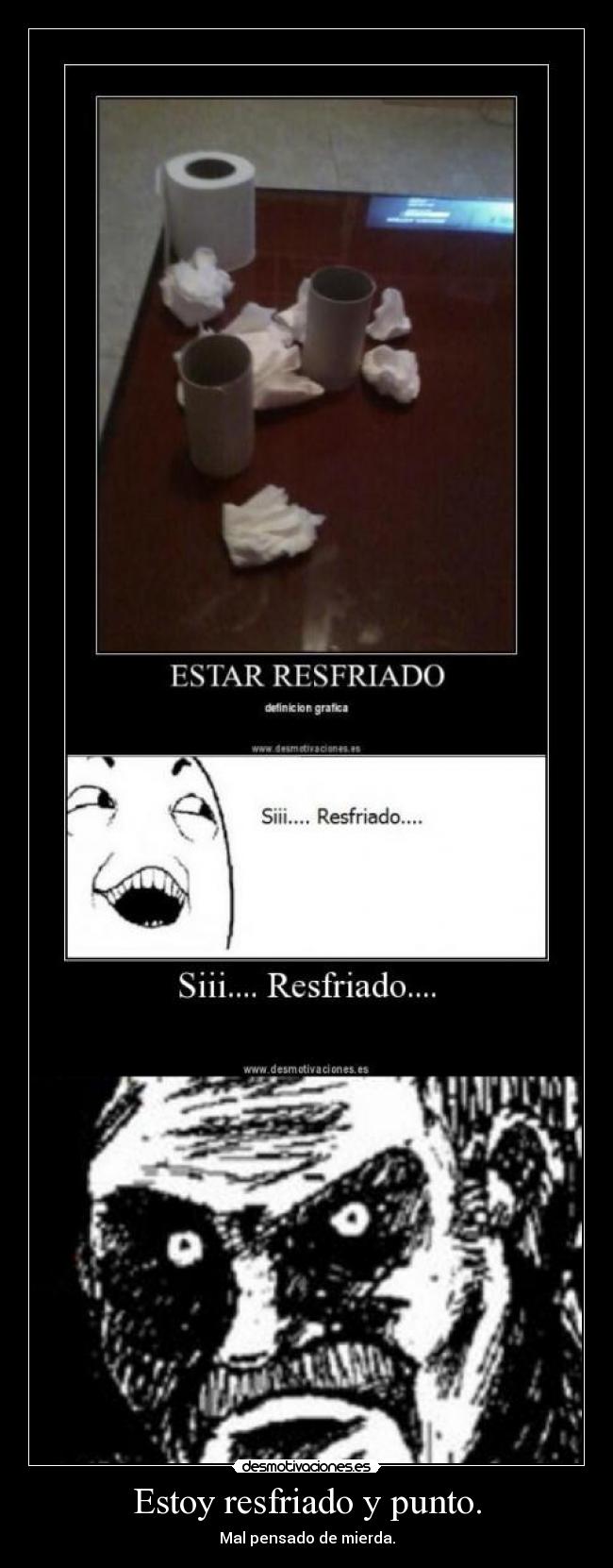 Estoy resfriado y punto. - 