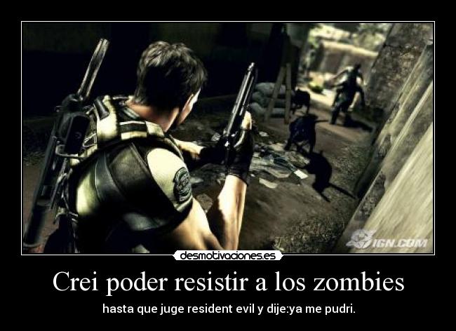 carteles zombies resident evil desmotivaciones