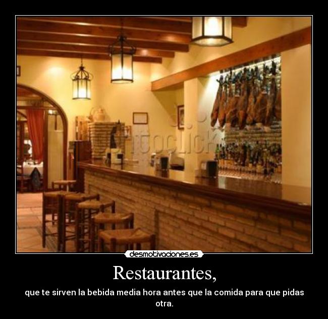 Restaurantes, - 