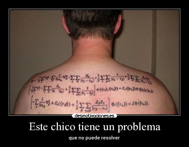 Este chico tiene un problema -