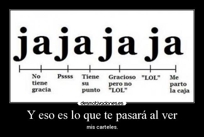 Y eso es lo que te pasará al ver -