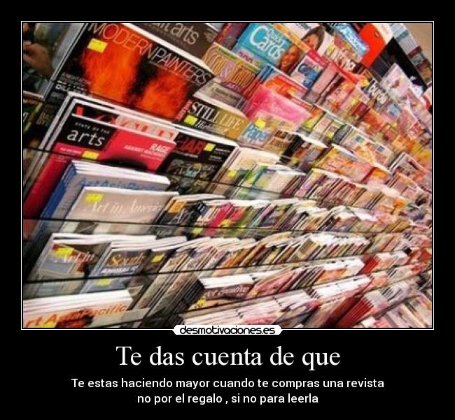 Te das cuenta de que - 