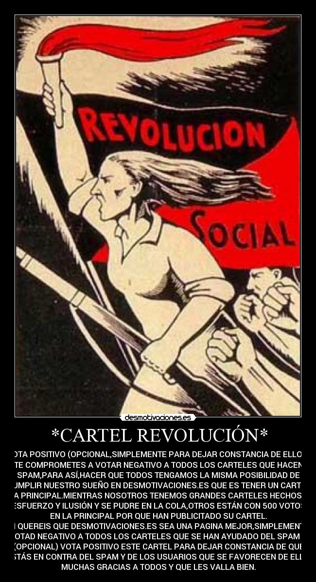 *CARTEL REVOLUCIÓN* -