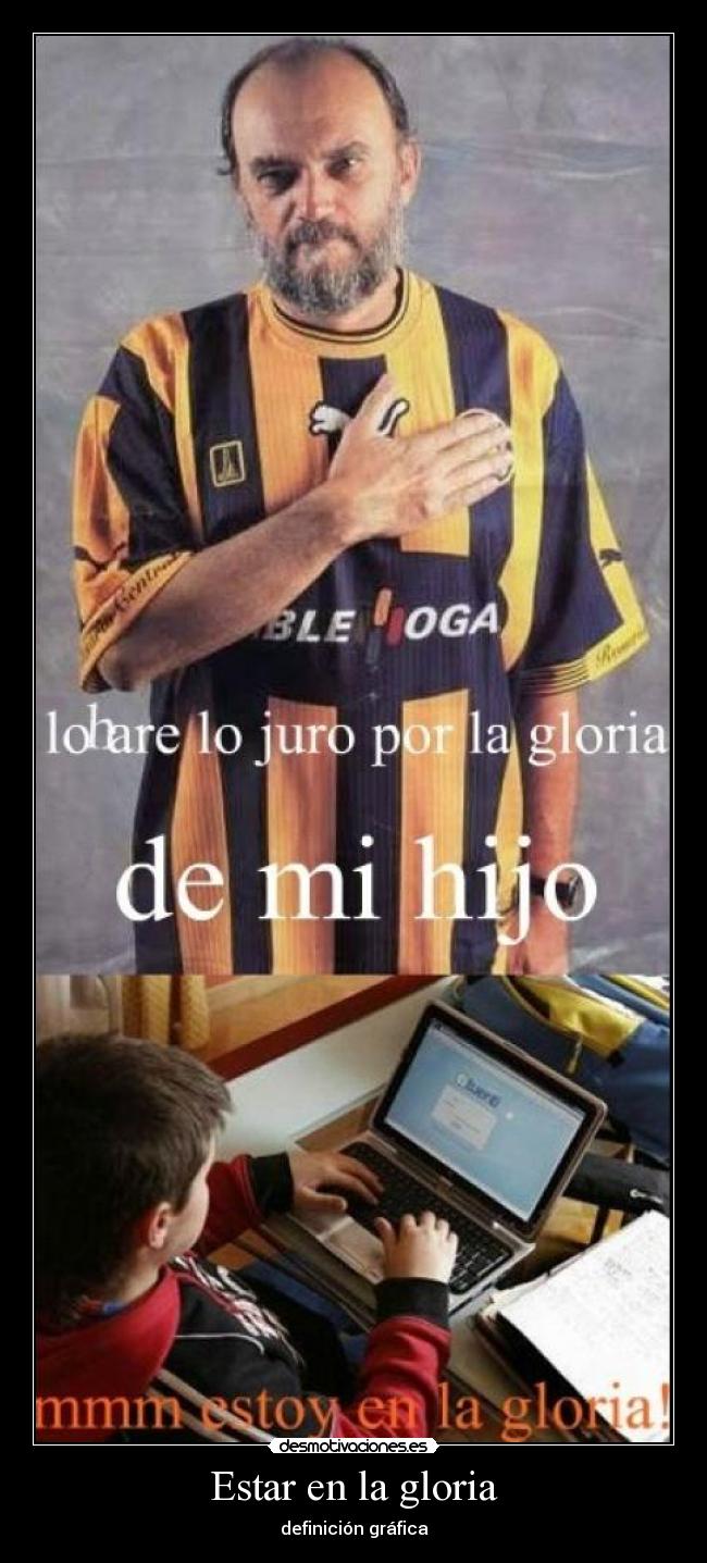 Estar en la gloria - definición gráfica