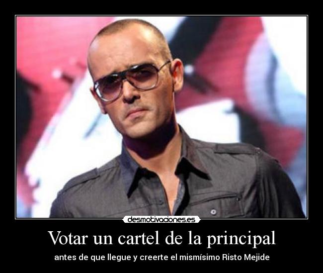 Votar un cartel de la principal -