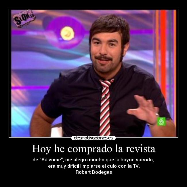 Hoy he comprado la revista -