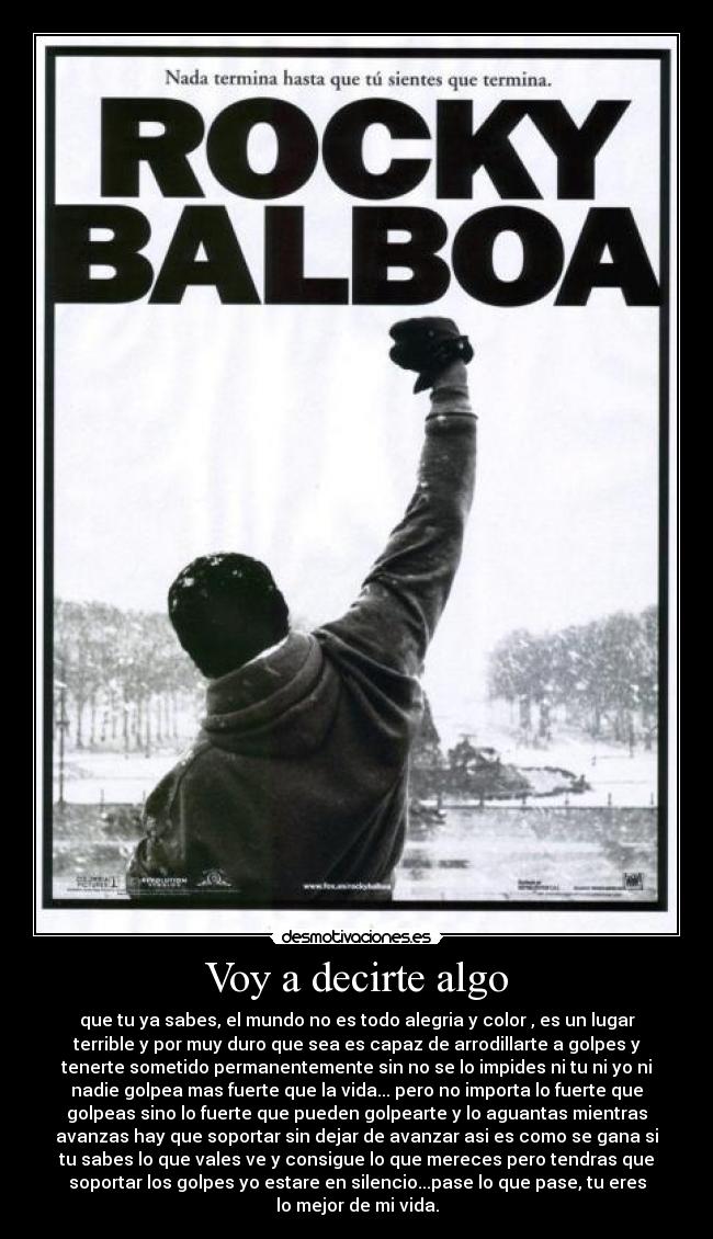 Voy a decirte algo - 