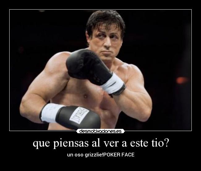 que piensas al ver a este tio? -