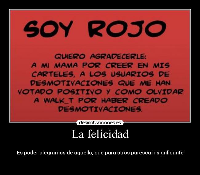 La felicidad - 