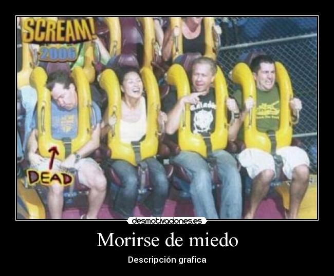 Morirse de miedo - Descripción grafica