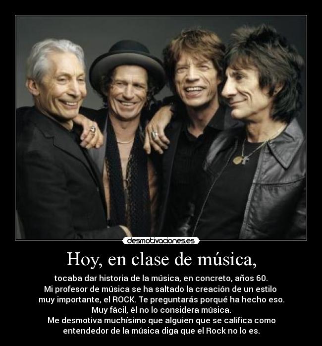 Hoy, en clase de música, - 