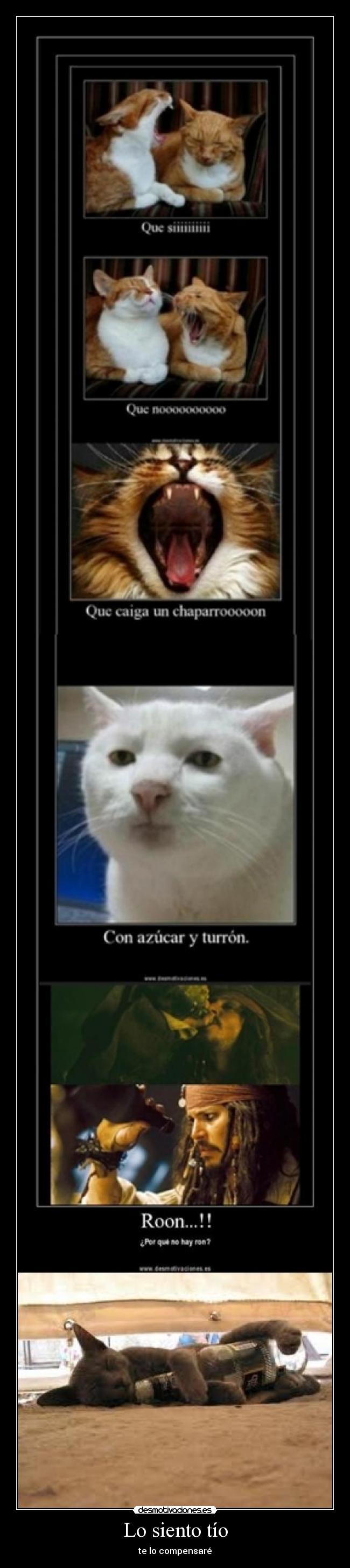 Lo siento tío - te lo compensaré