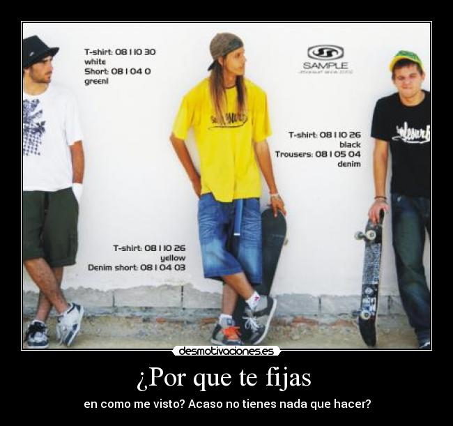 ¿Por que te fijas  - 