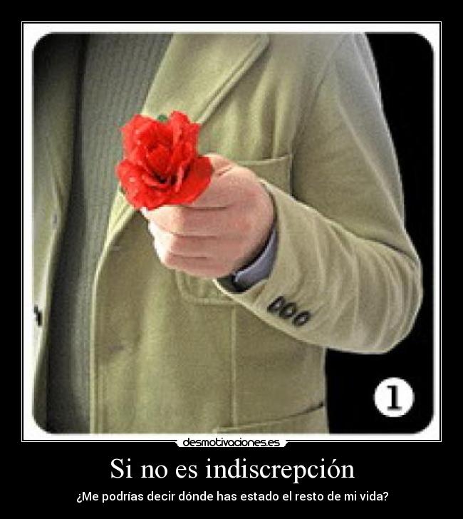Si no es indiscrepción - 