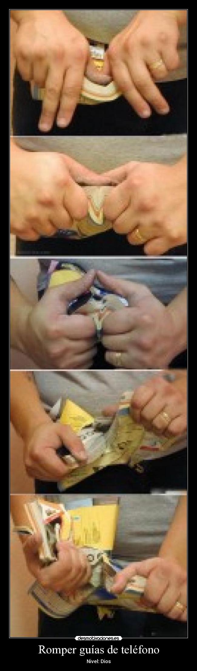 Romper guías de teléfono - Nivel: Dios