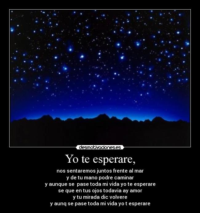 Yo te esperare, - 