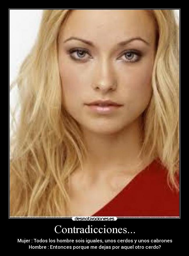Contradicciones... -