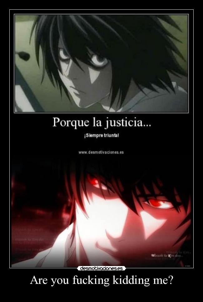 Are you fucking kidding me? -