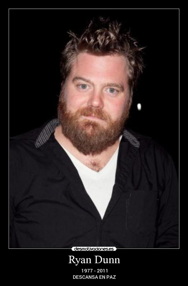 carteles tragedia jackass ryan dunn 2011 fallecimientos desmotivaciones