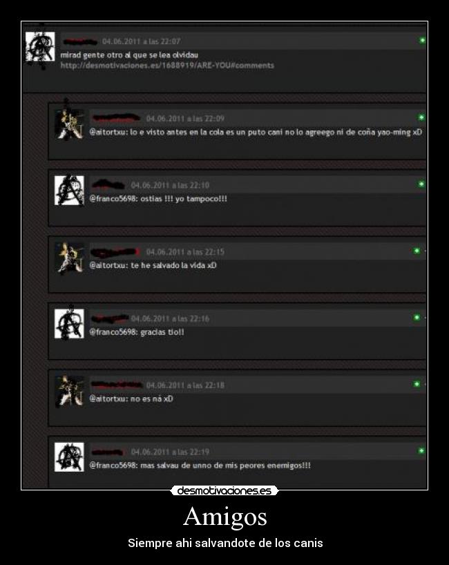 Amigos - Siempre ahi salvandote de los canis