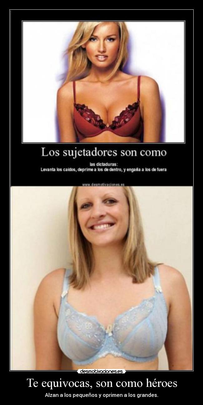 carteles sujetador desmotivaciones