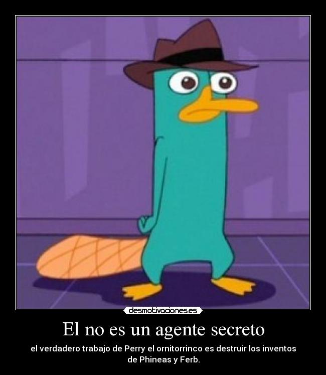 El no es un agente secreto -