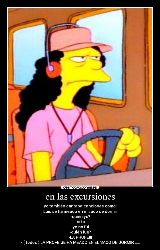 en las excursiones - 