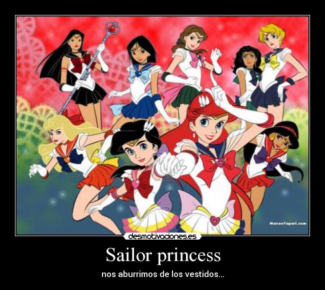 Sailor princess - nos aburrimos de los vestidos...