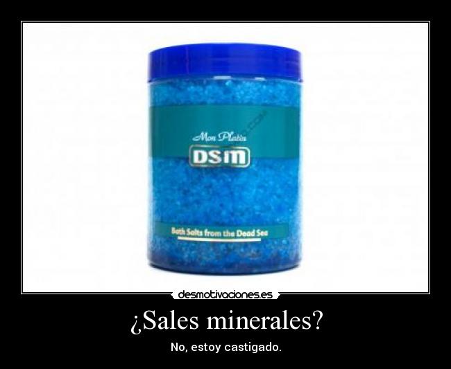 ¿Sales minerales? - 