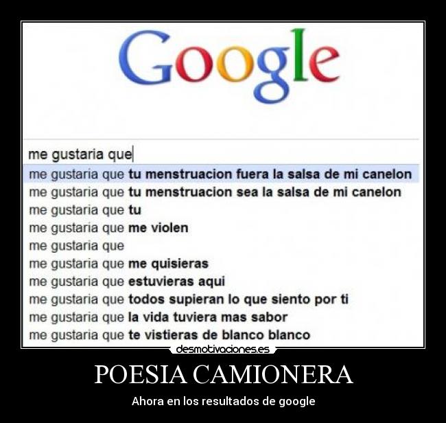 POESIA CAMIONERA - Ahora en los resultados de google