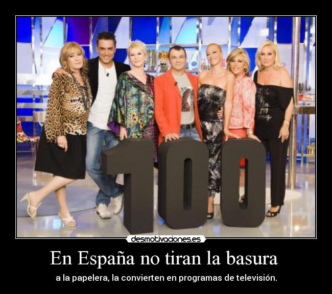 En España no tiran la basura -