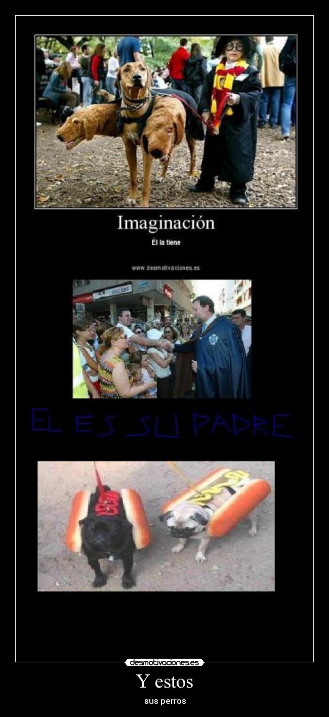 Y estos - sus perros