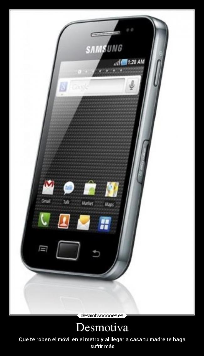 Desmotiva - Que te roben el móvil en el metro y al llegar a casa tu madre te haga sufrir más
