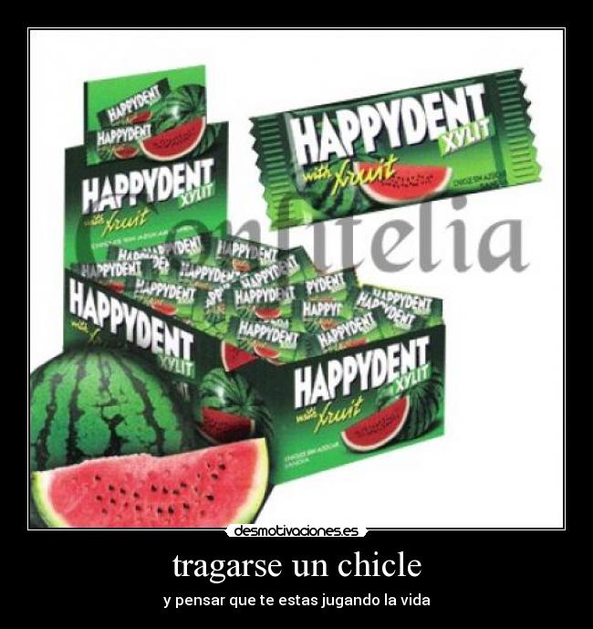 tragarse un chicle -