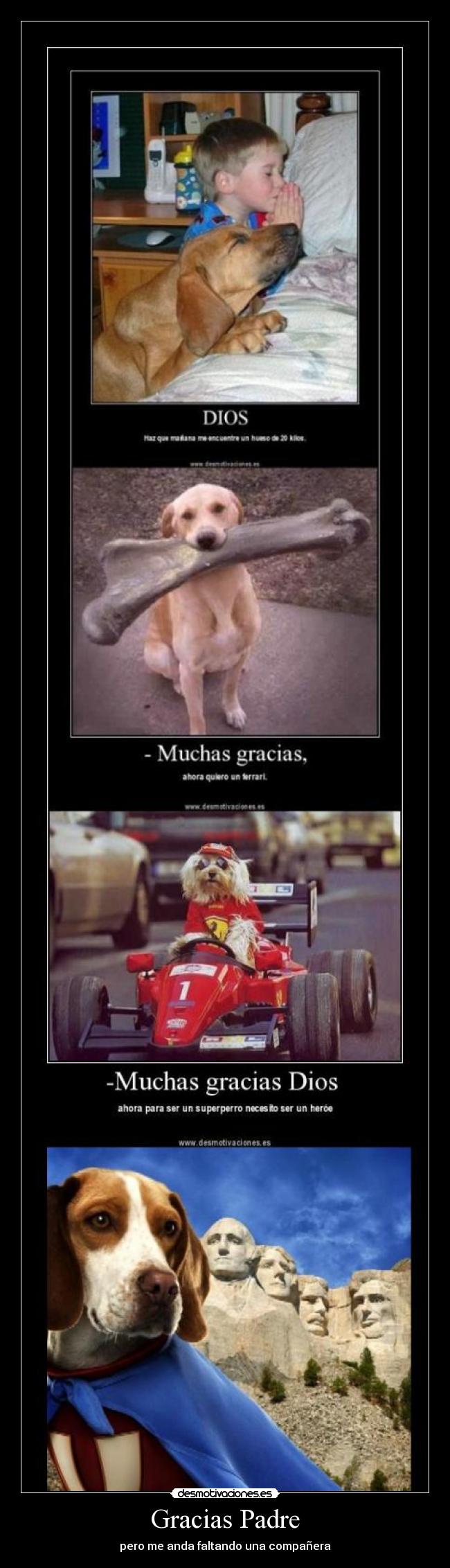 Gracias Padre - pero me anda faltando una compañera