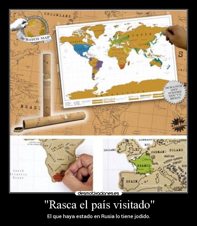 Rasca el país visitado - El que haya estado en Rusia lo tiene jodido.