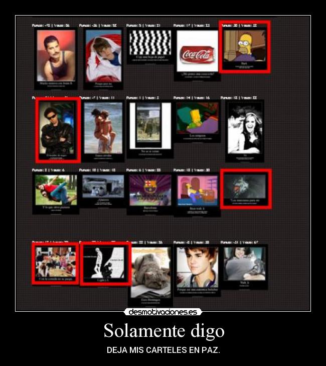 Solamente digo - DEJA MIS CARTELES EN PAZ.