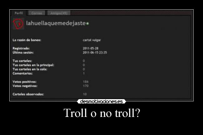 Troll o no troll? -