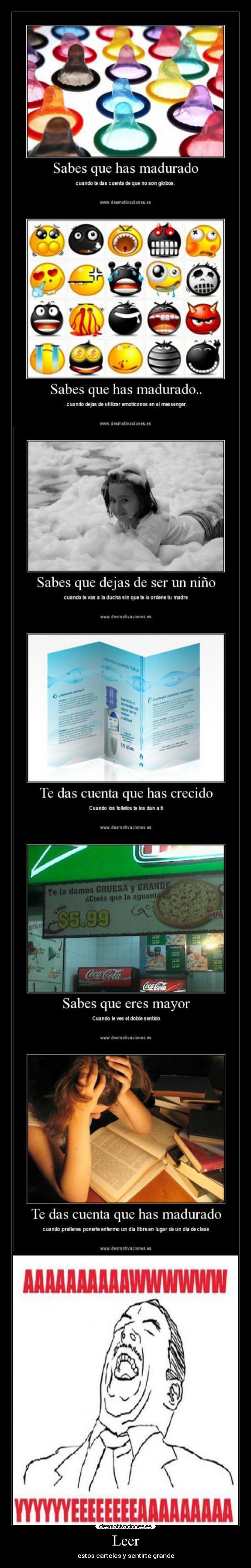 Leer - estos carteles y sentirte grande