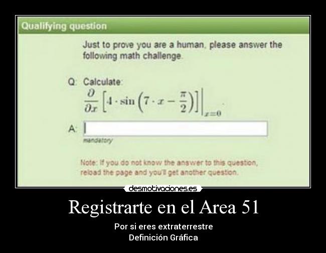 Registrarte en el Area 51 - 