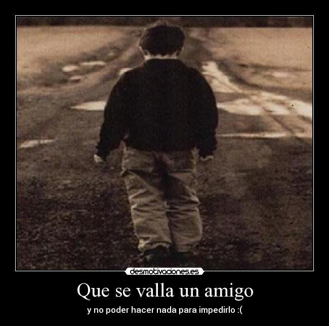 Que se valla un amigo -