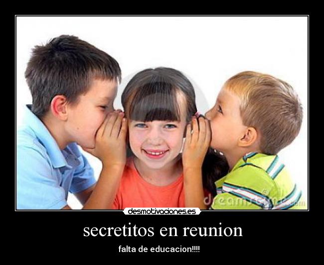 secretitos en reunion - 