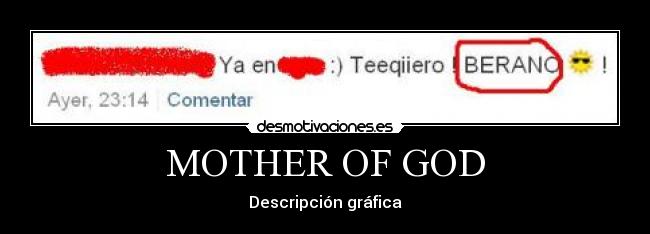 MOTHER OF GOD - Descripción gráfica