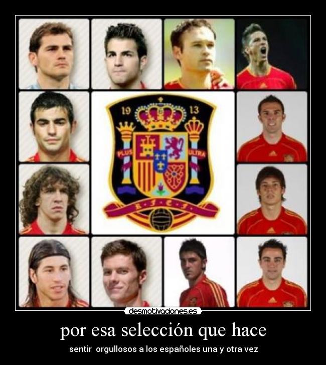 por esa selección que hace -